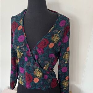 American Apparel Multicolor Floral Blouse